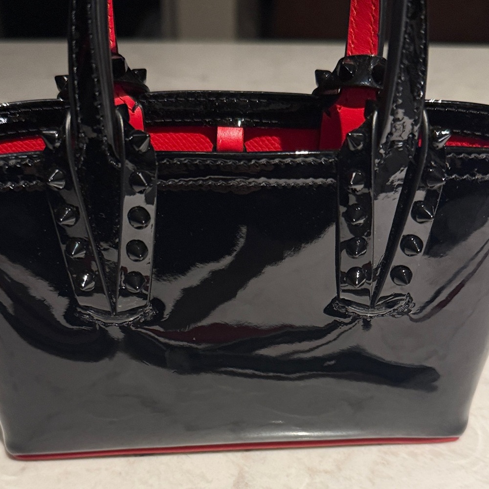 Christian Louboutin Black and Red Women's Handbag - Picture 6 of 14